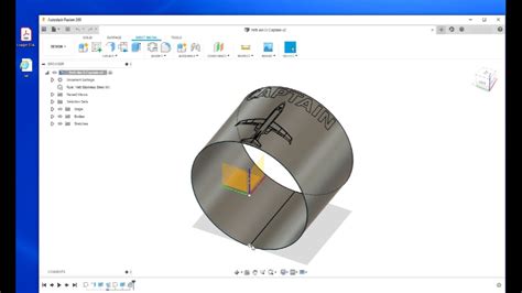 fusion 360 sheet metal cylinder